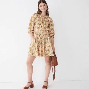 J.Crew Smocked-waist mini dress in Liberty® Butterfield Poppy fabric